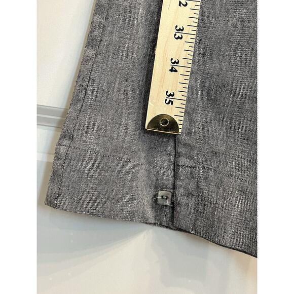 J Envie Size 8 Wide Leg Pants Stretch w/Mother Of Pearl Buttons Womens Career - Picture 9 of 11